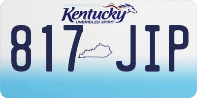 KY license plate 817JIP