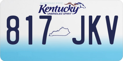 KY license plate 817JKV