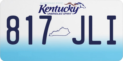 KY license plate 817JLI