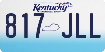 KY license plate 817JLL