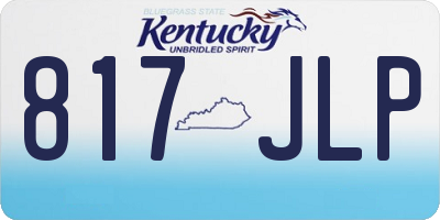 KY license plate 817JLP