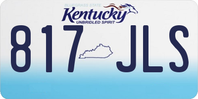 KY license plate 817JLS