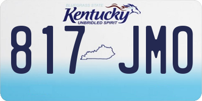 KY license plate 817JMO