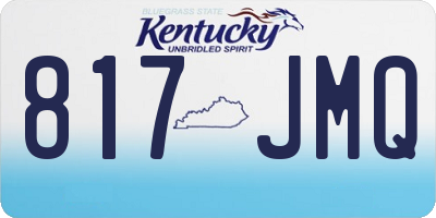 KY license plate 817JMQ