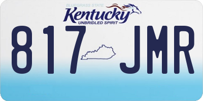 KY license plate 817JMR