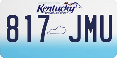 KY license plate 817JMU