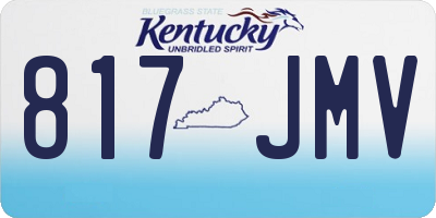 KY license plate 817JMV