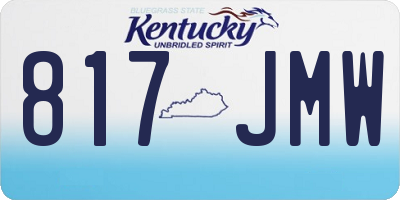 KY license plate 817JMW