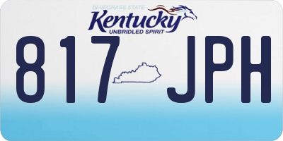 KY license plate 817JPH