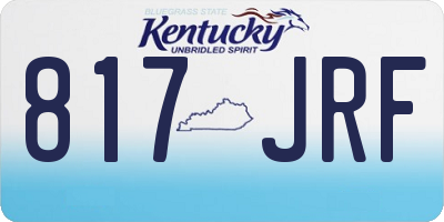 KY license plate 817JRF