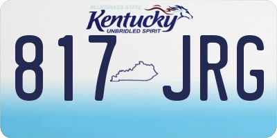 KY license plate 817JRG