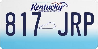 KY license plate 817JRP
