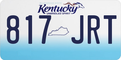 KY license plate 817JRT