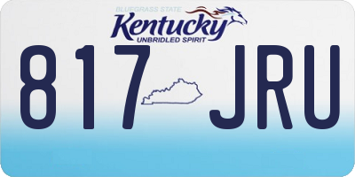 KY license plate 817JRU