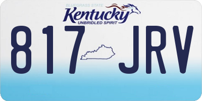 KY license plate 817JRV