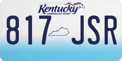 KY license plate 817JSR