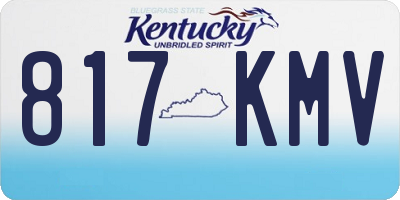 KY license plate 817KMV