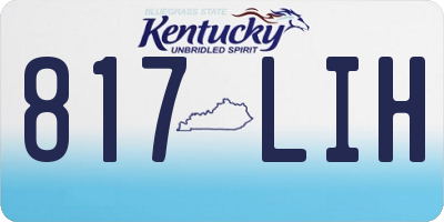 KY license plate 817LIH
