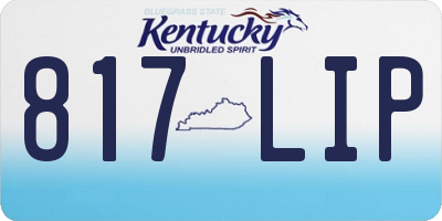KY license plate 817LIP