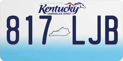 KY license plate 817LJB