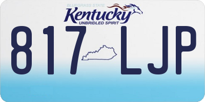 KY license plate 817LJP
