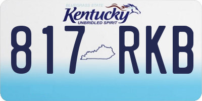 KY license plate 817RKB