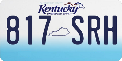 KY license plate 817SRH
