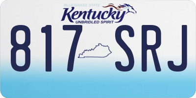 KY license plate 817SRJ