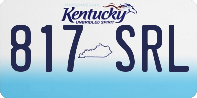 KY license plate 817SRL