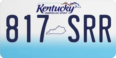 KY license plate 817SRR