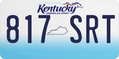 KY license plate 817SRT