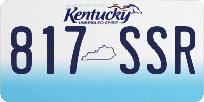KY license plate 817SSR
