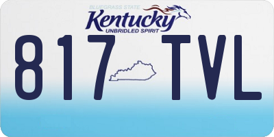 KY license plate 817TVL