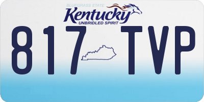 KY license plate 817TVP