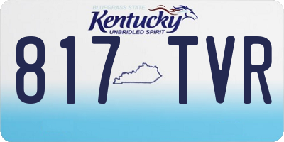 KY license plate 817TVR