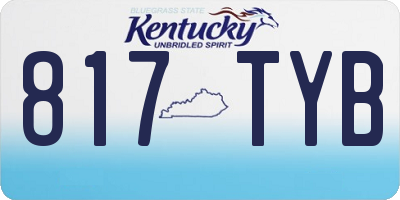 KY license plate 817TYB