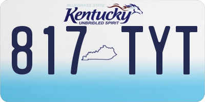 KY license plate 817TYT