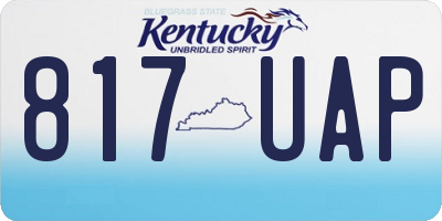 KY license plate 817UAP