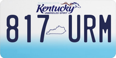 KY license plate 817URM