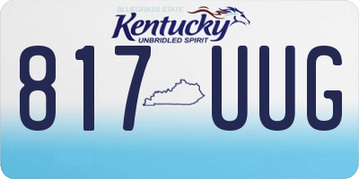 KY license plate 817UUG