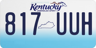 KY license plate 817UUH