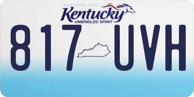 KY license plate 817UVH