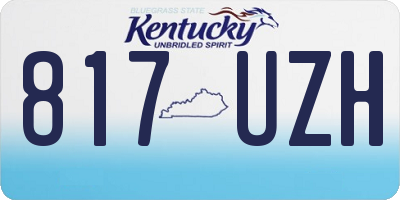 KY license plate 817UZH