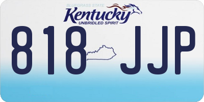 KY license plate 818JJP