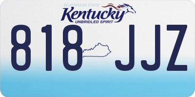 KY license plate 818JJZ