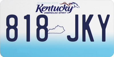 KY license plate 818JKY