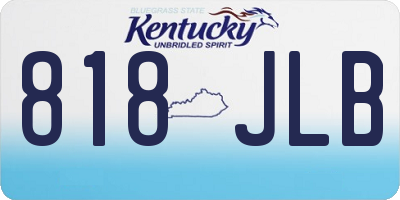 KY license plate 818JLB