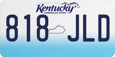 KY license plate 818JLD
