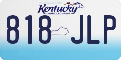 KY license plate 818JLP