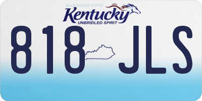 KY license plate 818JLS